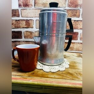 Vintage WEAR EVER Drip-O-Lator 6 Cup
Camping Coffee Pot 
Aluminum